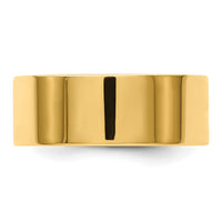 14KY 8mm LTW Flat Band Size 4.5