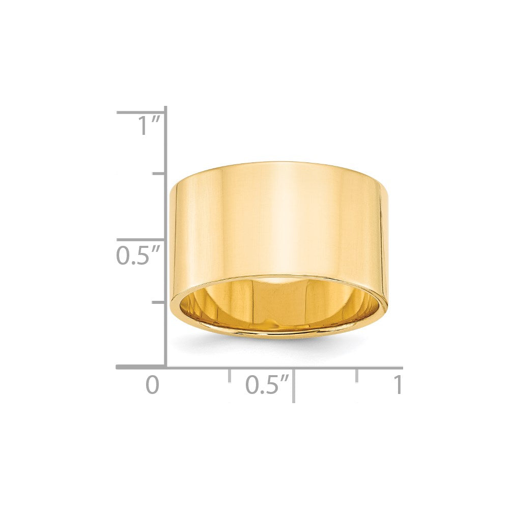 14KY 12mm LTW Flat Band Size 5