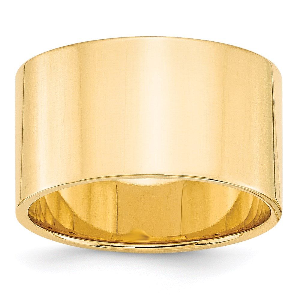14KY 12mm LTW Flat Band Size 10.5