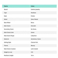 Faceted Zambian Emerald Gemstone Handmade Fashion Jewelry Necklace 18" SR 7183 ABC Jewelery