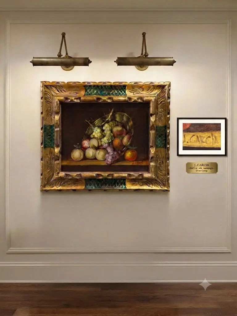 Fine art collection with this exquisite vintage canvas oil painting by the listed Spanish artist J. García