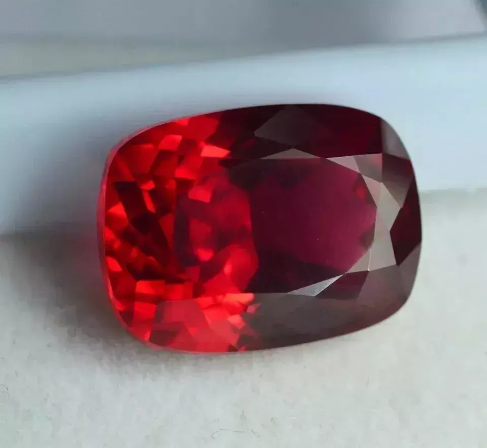 Flawless Natural Burmese Red Ruby Cushion Shape Loose 100 Ct Certified Gemstone ABC Jewelery