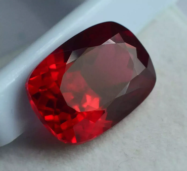 Flawless Natural Burmese Red Ruby Cushion Shape Loose 100 Ct Certified Gemstone ABC Jewelery