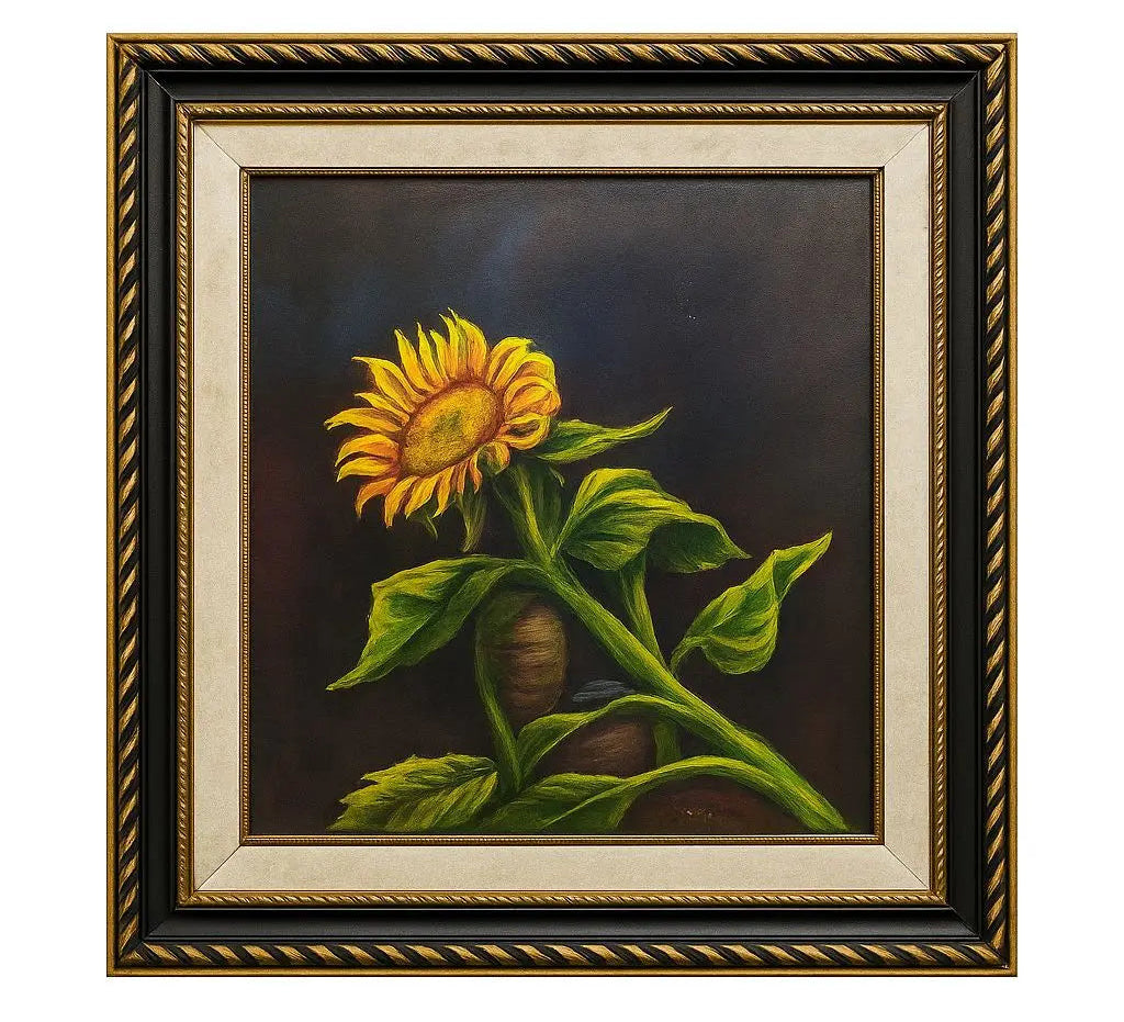 Floral Painting of purple flowers in a white vase Approx. 14" x 16"