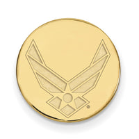 Sterling Silver Gold-pltd LogoArt U.S. Air Force Lapel Pin