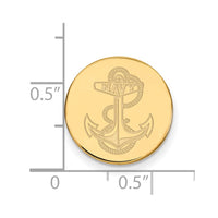 Sterling Silver Gold-pltd LogoArt US Naval Academy Lapel Pin
