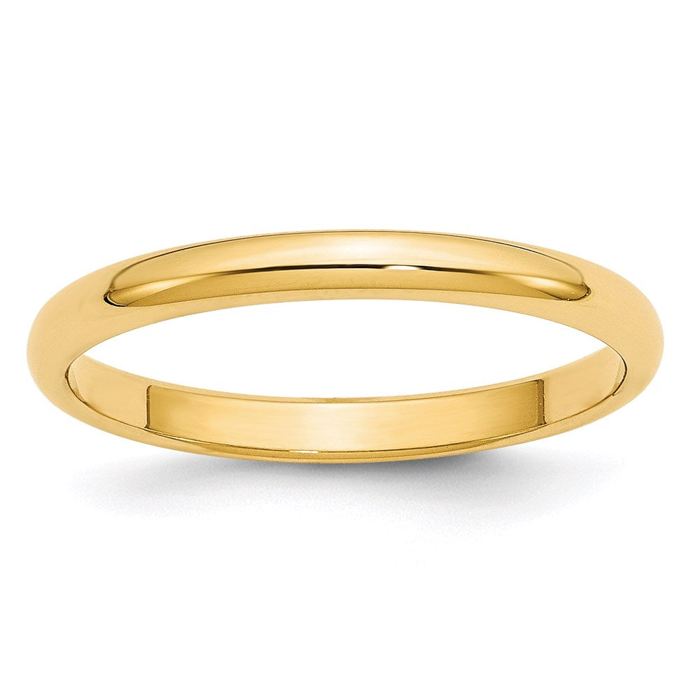 14KY 2.5mm Half Round Band Size 11