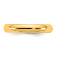 14KY 3.5mm Half Round Band Size 4.5