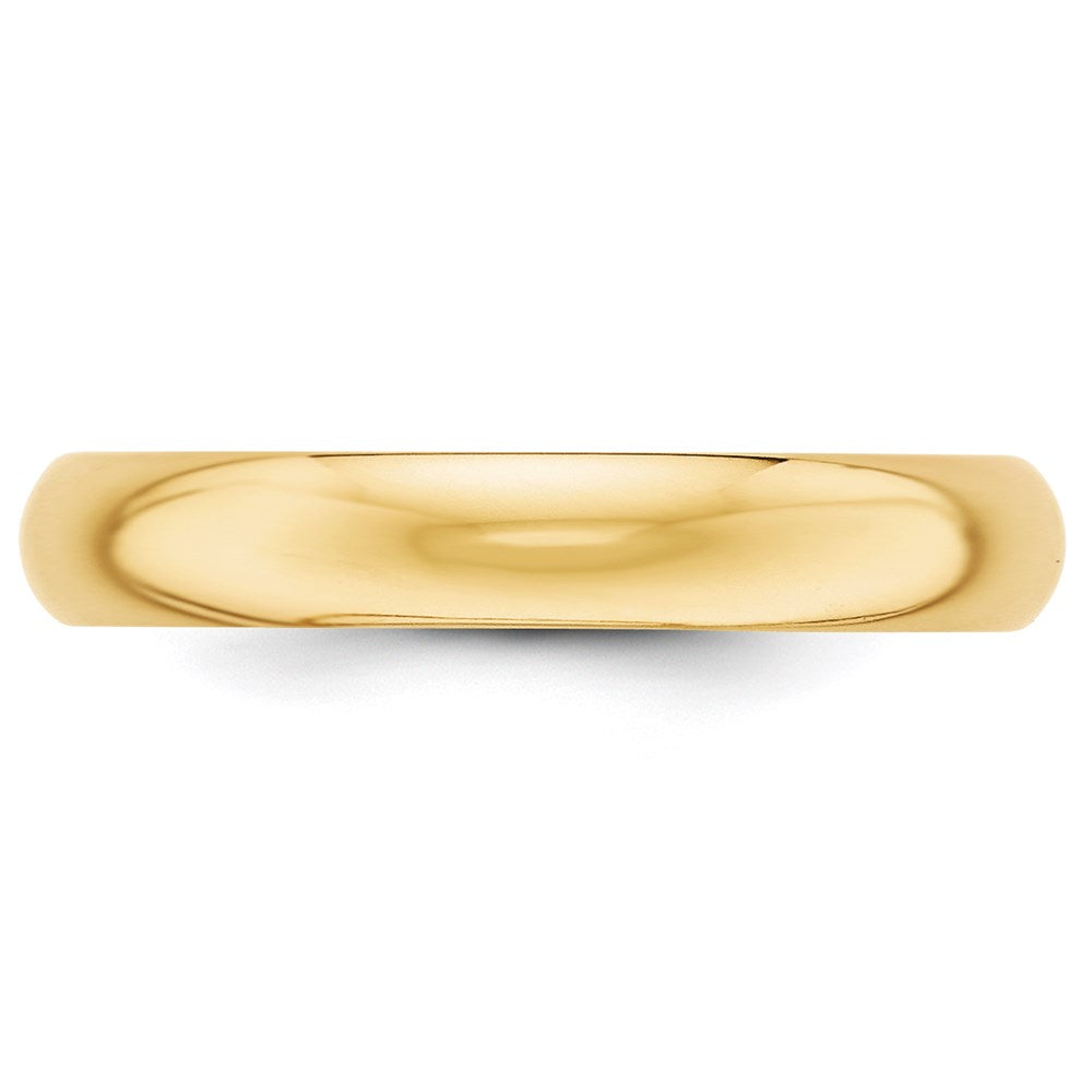 14KY 4mm Half-Round Wedding Band Size 5.5