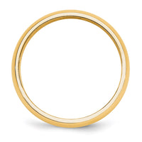 14KY 5mm Half Round Band Size 14