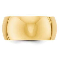 14KY 10mm Half Round Band Size 12.5