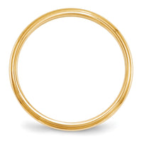 14KY 2.5mm Half Round with Edge Band Size 13
