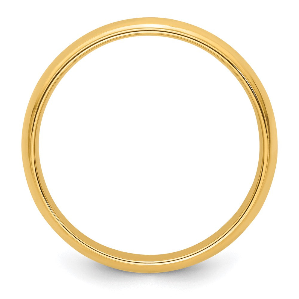14KY 5mm Half Round with Edge Band Size 9