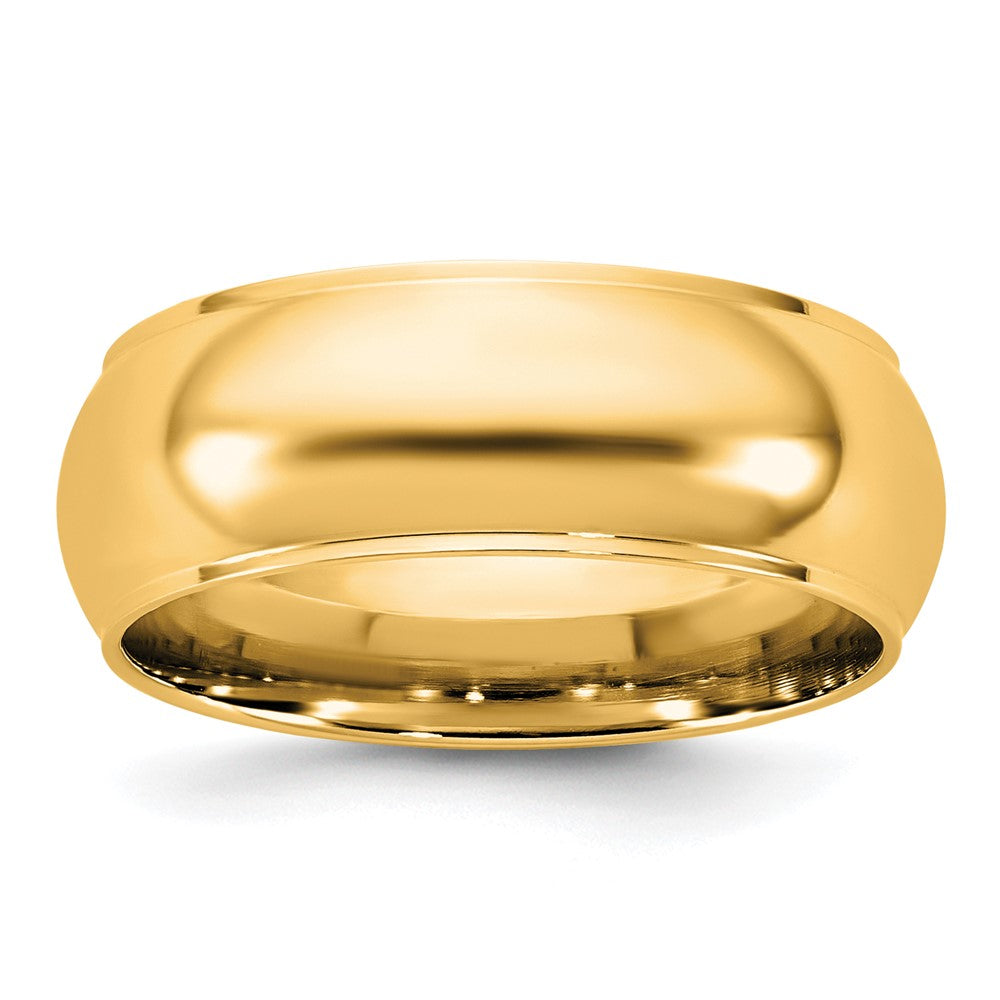 14KY 7mm Half Round with Edge Band Size 4