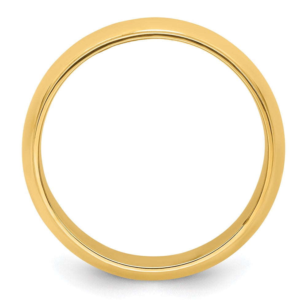 14KY 8mm Half Round with Edge Band Size 12.5