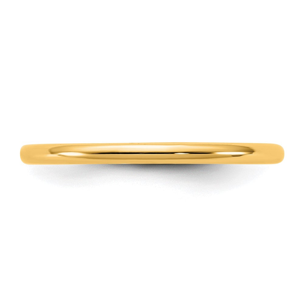 14KY 1.5mm LTW Half Round Band Size 11.5