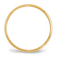 14KY 2mm LTW Half Round Band Size 5