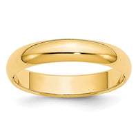 14KY 3.5mm LTW Half Round Band Size 9.5