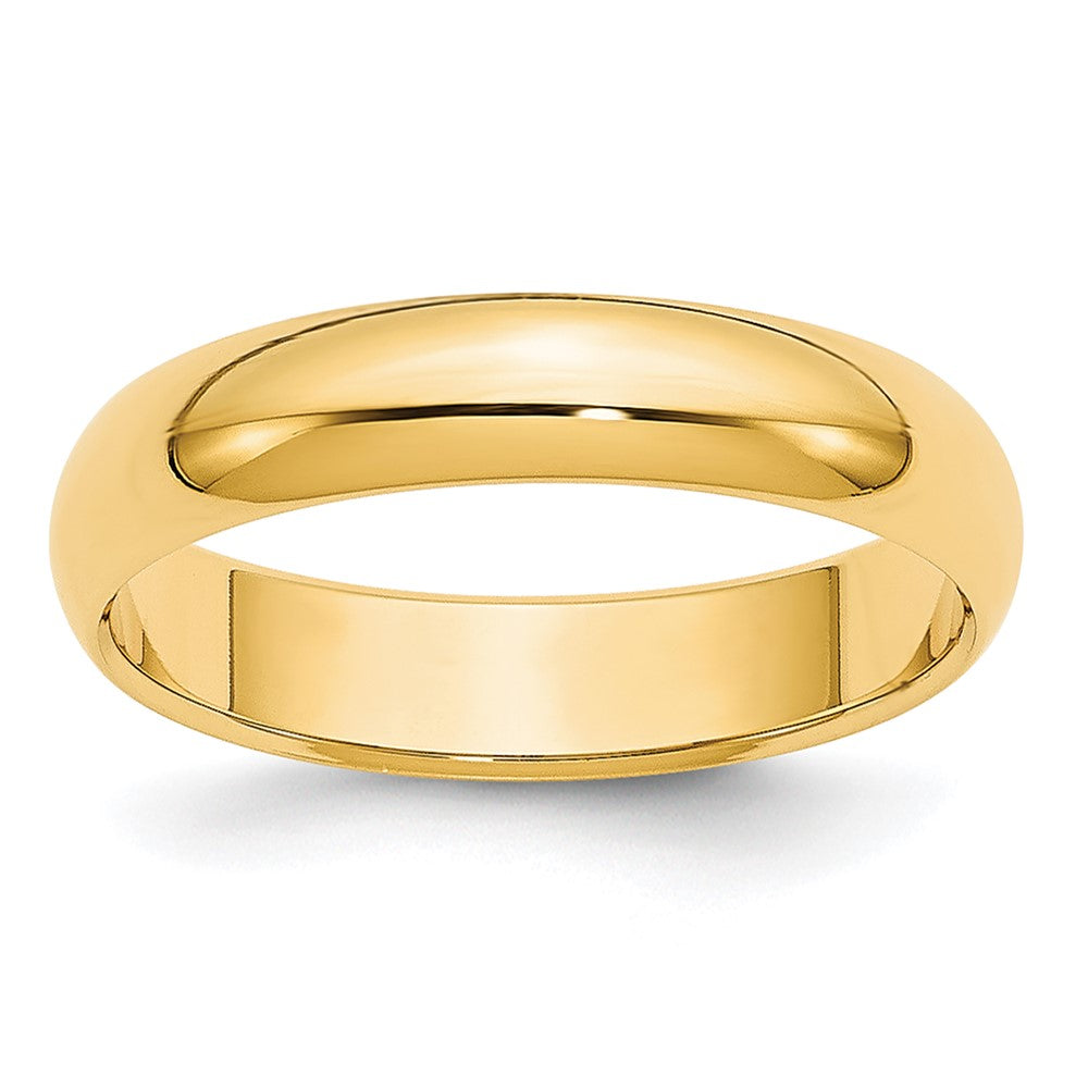 14KY 4mm LTW Half Round Band Size 12