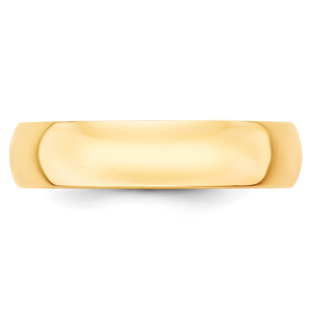 14KY 5mm LTW Half Round Band Size 11.5