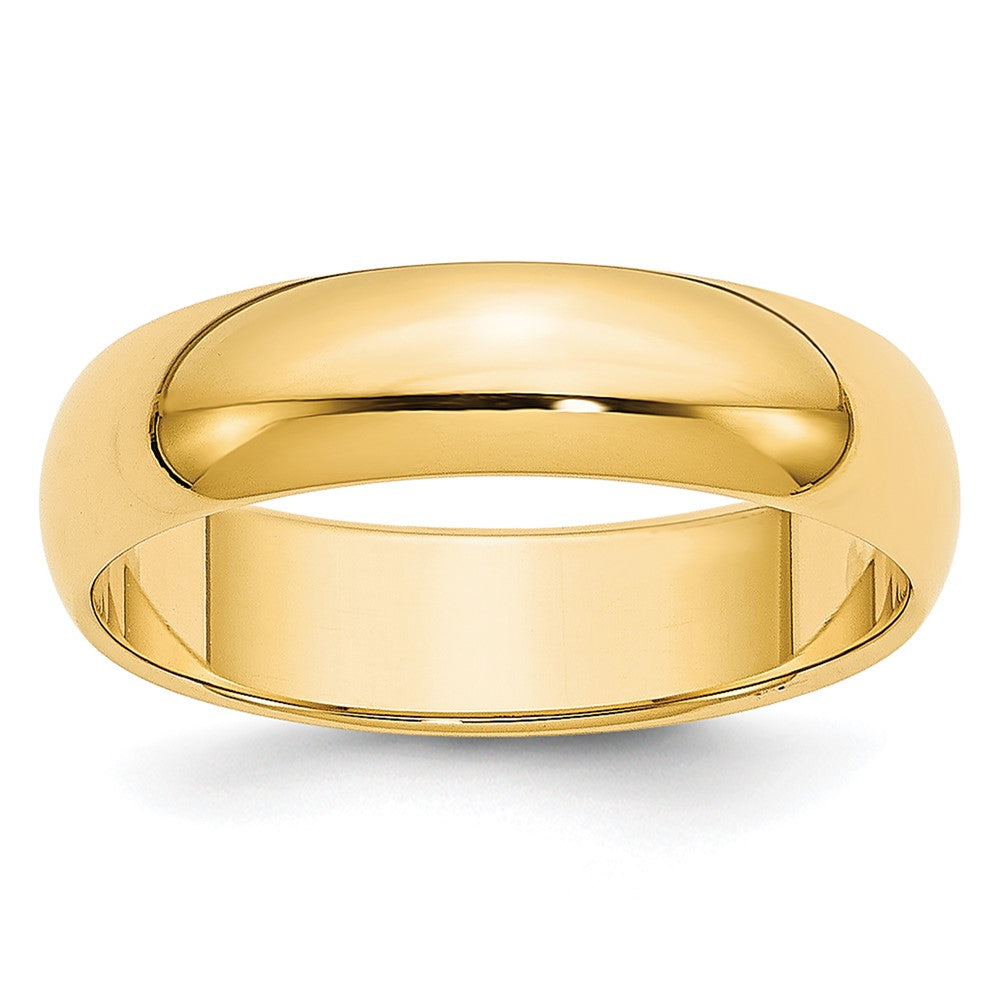 14KY 5mm LTW Half Round Band Size 12.5
