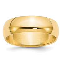 10KY 5.5mm LTW Half Round Band Size 13.5