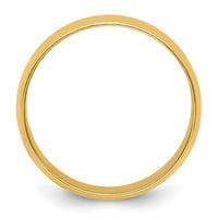 14KY 7mm LTW Half Round Band Size 4.5