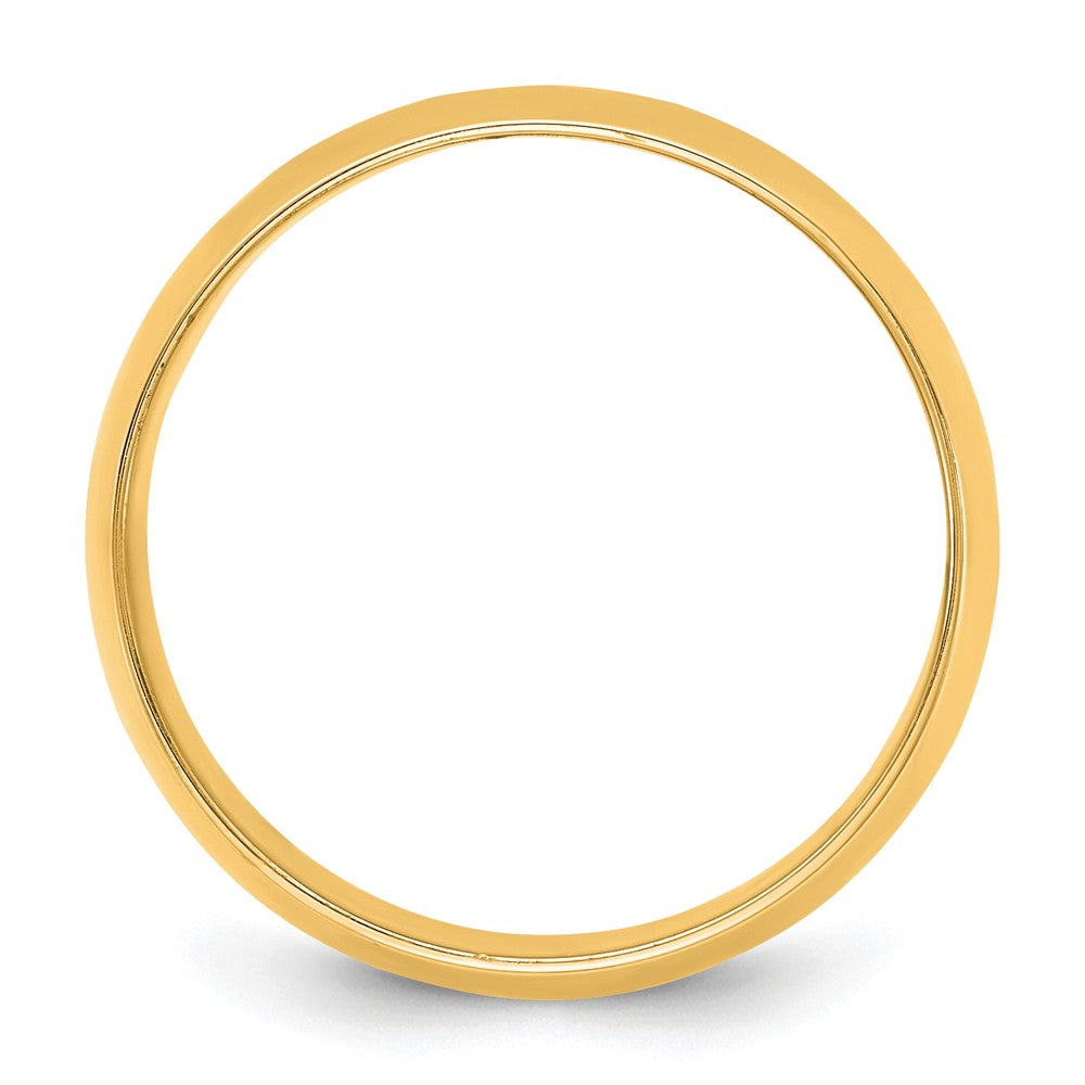 14KY 10mm LTW Half Round Band Size 10.5