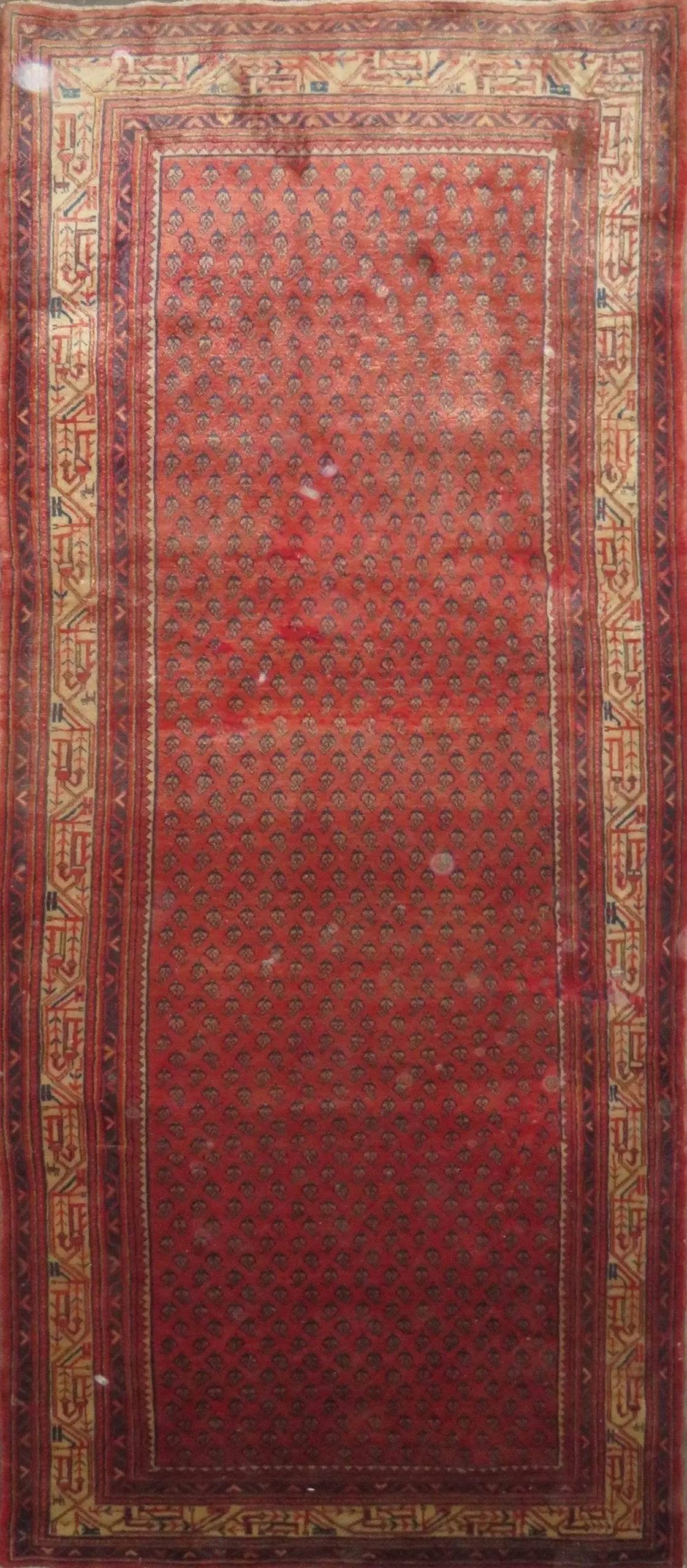 Hand-Knotted Vintage Rug 10'8" x 4'3"