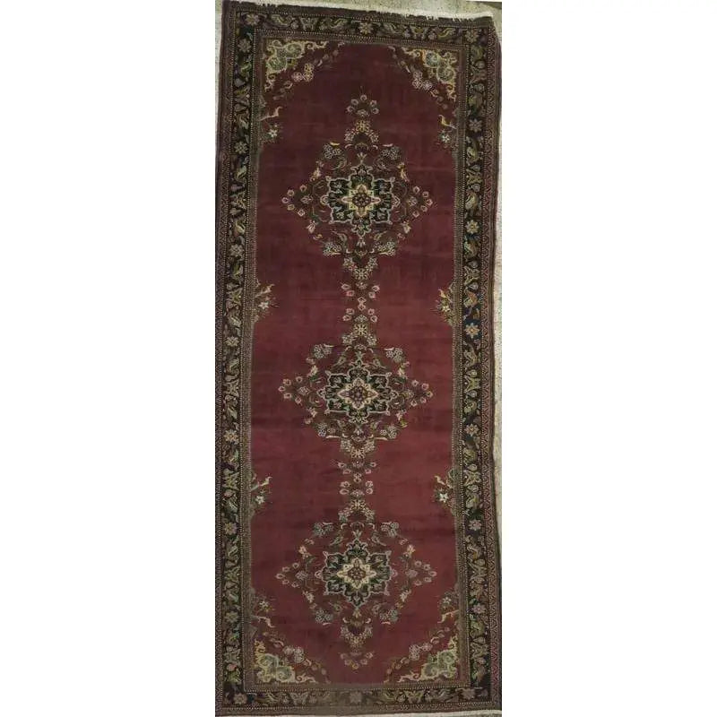 Hand-Knotted Persian Wool Rug _ Luxurious Vintage Design, 12'7" x 10'2", Artisan Crafted
