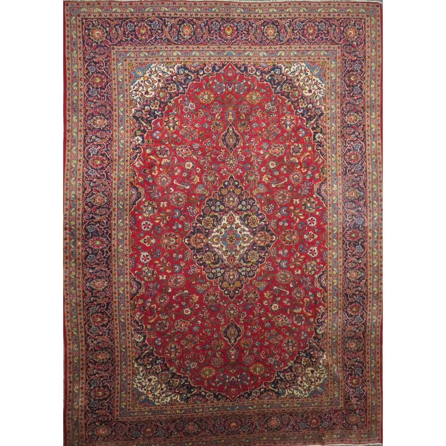 Hand-Knotted Vintage Rug 13'0" x 9'0"