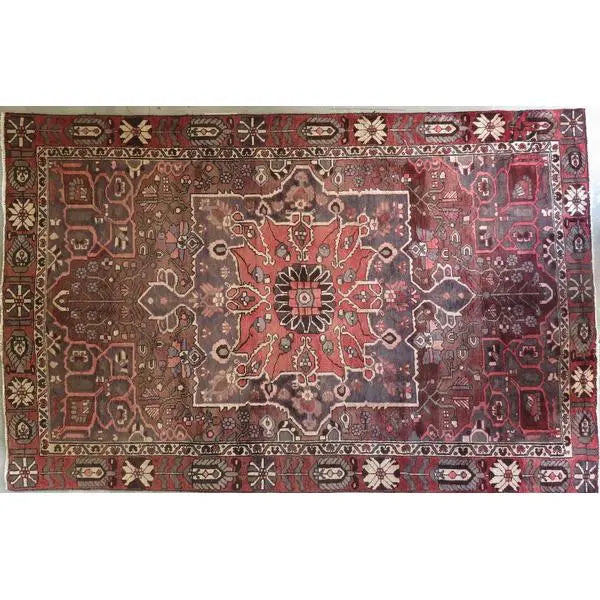 Hand-Knotted Persian Wool Rug _ Luxurious Vintage Design, 19'2" x 6'11", Artisan Crafted