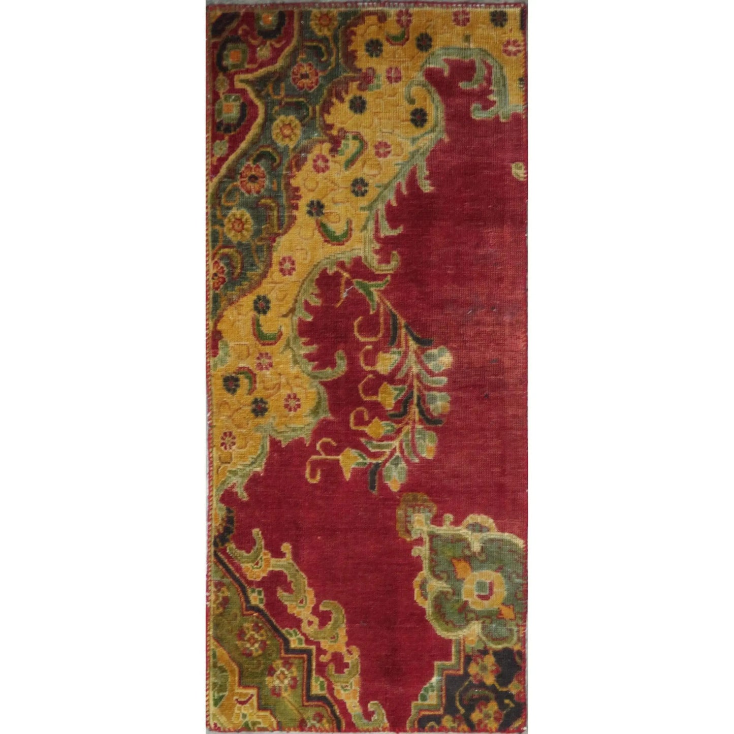 Hand-Knotted Vintage Rug 4'0" x 2'0"