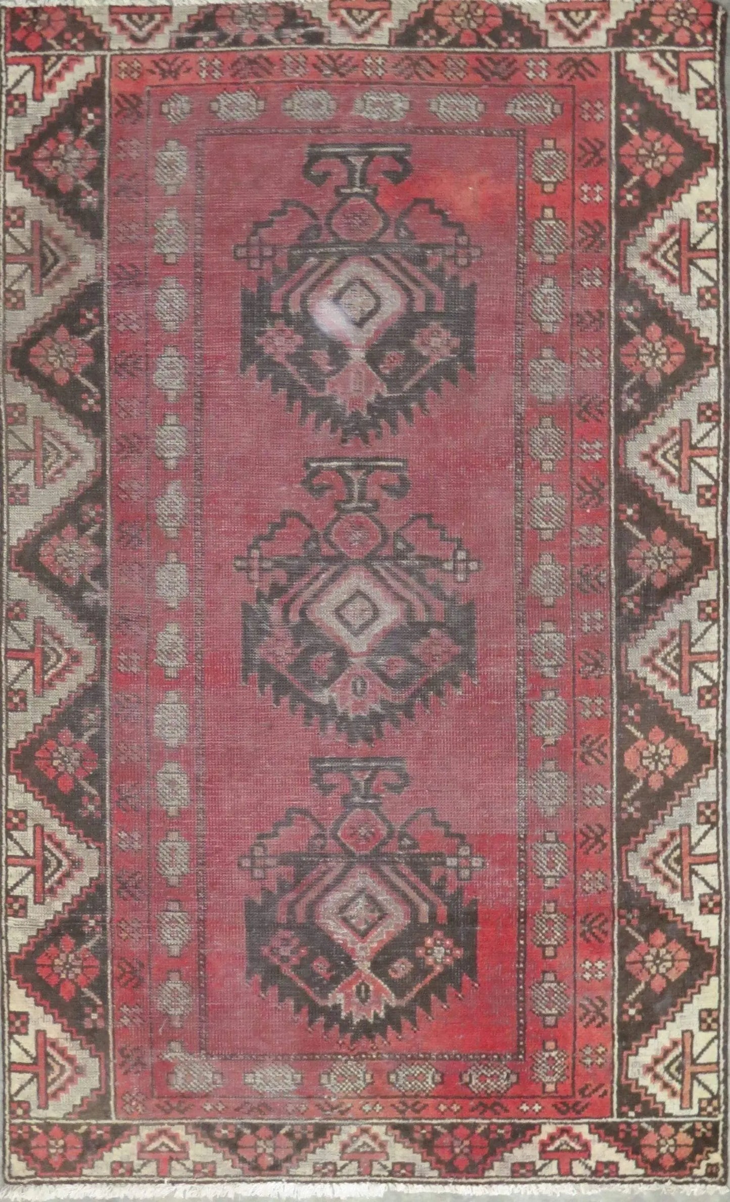 Hand-Knotted Vintage Rug 6'1" x 3'6"