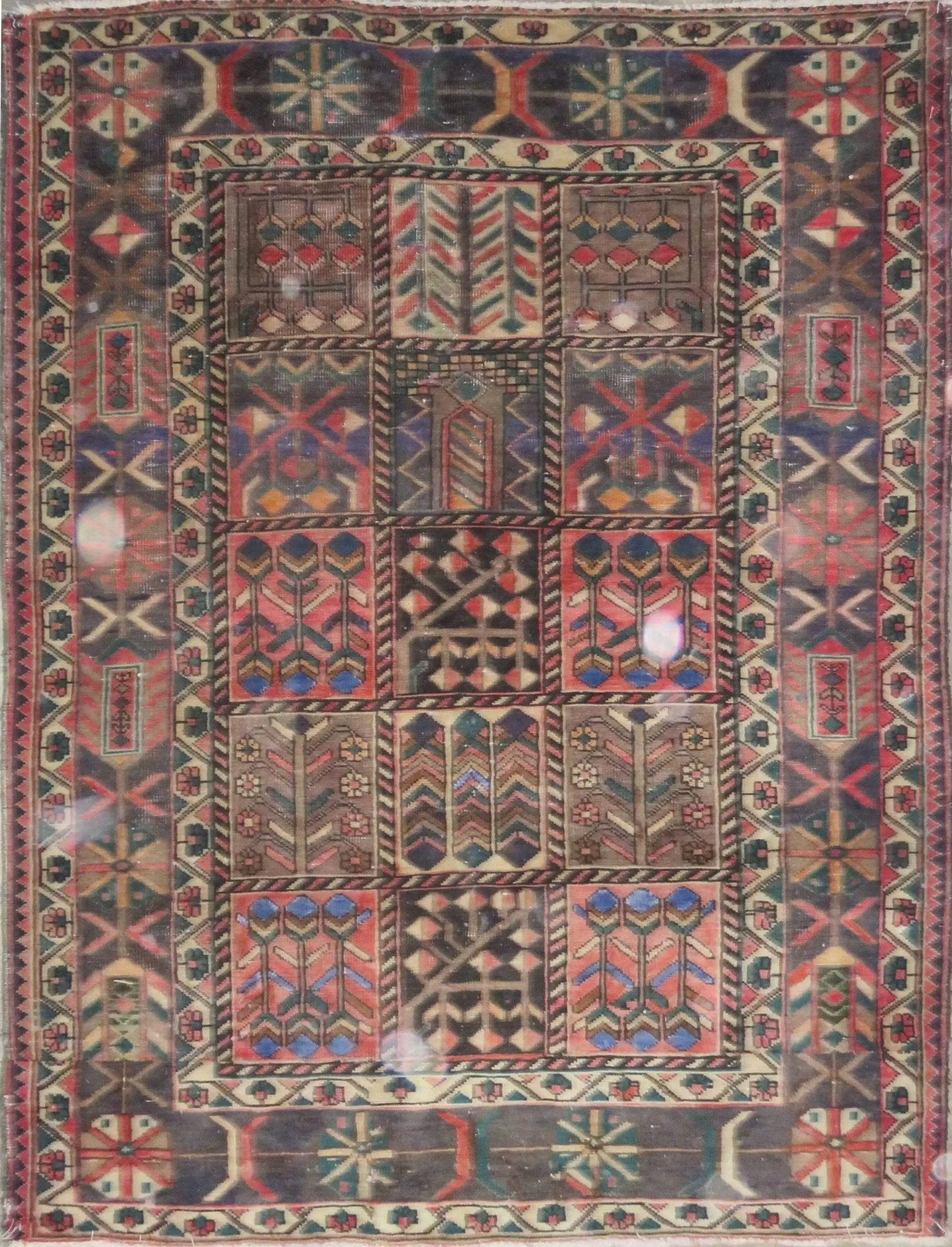 Hand-Knotted Vintage Rug 6'6" x 5'0"