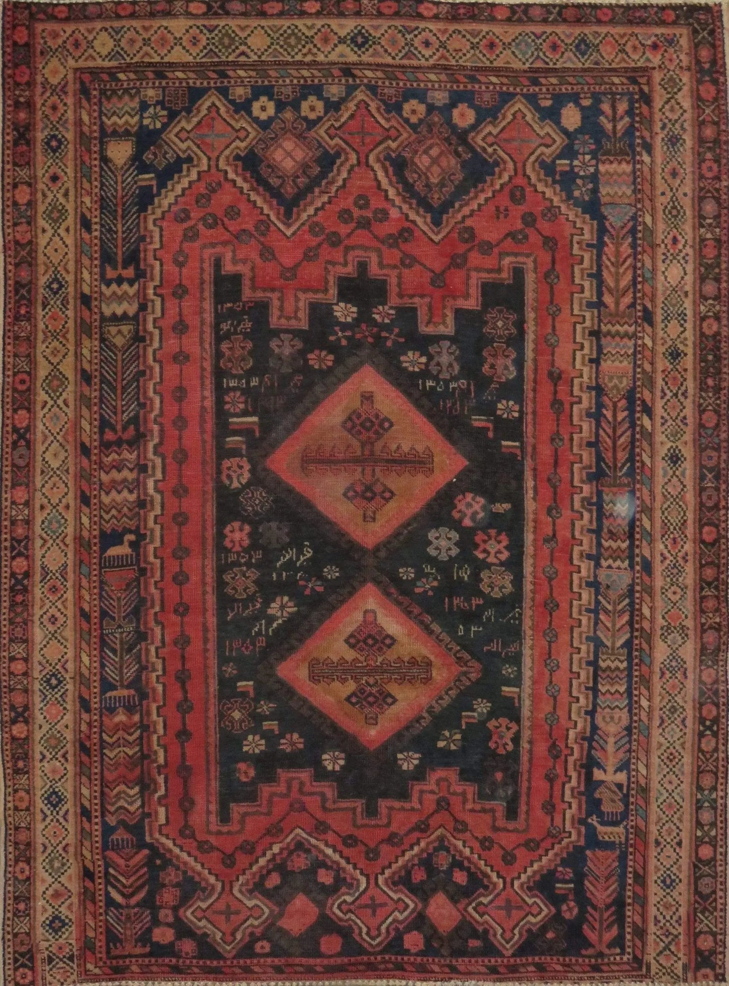 Hand-Knotted Vintage Rug 6'8" x 5'1"