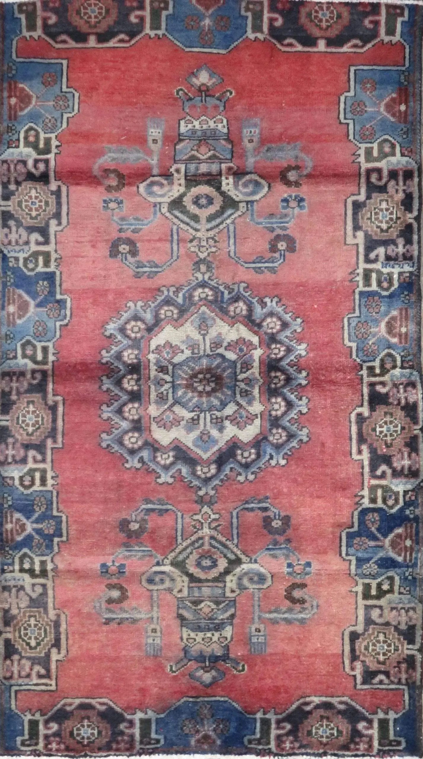 Hand-Knotted Vintage Rug 7'2" x 4'1"