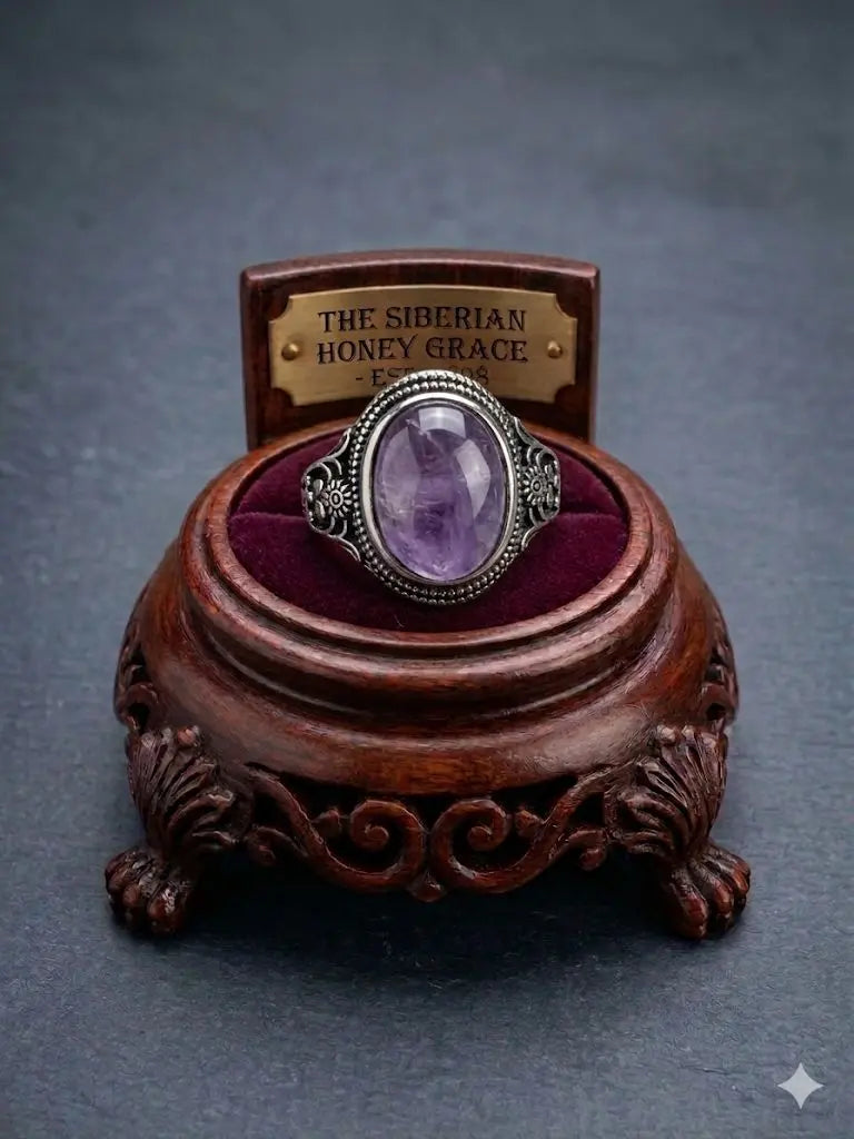Handmade Natural Stone Gemstone Rings With Copper & Silver, Stone Size 10*14mm, Vin-New-Rin49