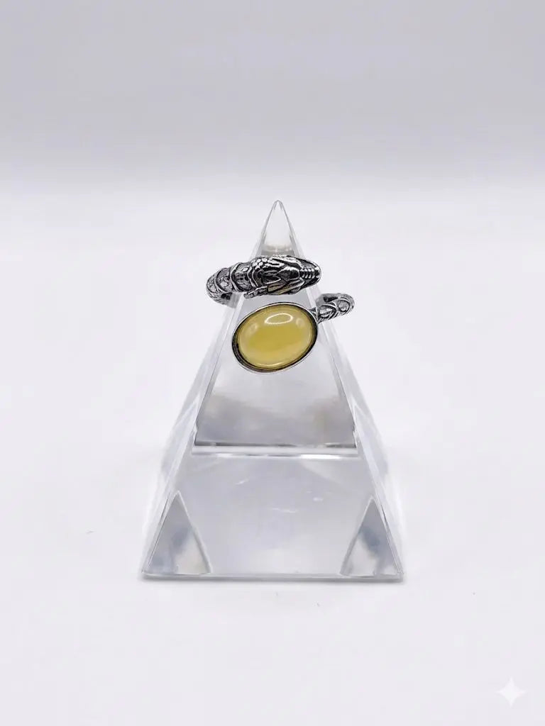 Handmade Natural Stone Gemstone Rings With Copper & Silver, Stone Size 8*10mm, Vin-New-Rin51