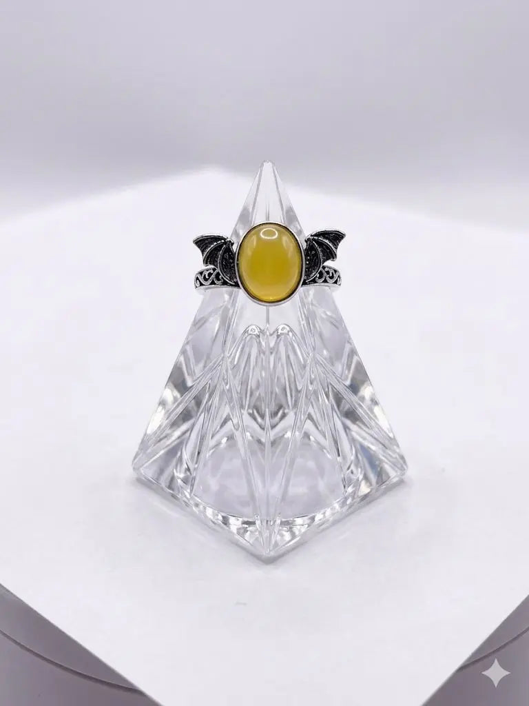 Handmade Natural Stone Gemstone Rings With Copper & Silver, Stone Size 8*10mm, Vin-New-Rin31