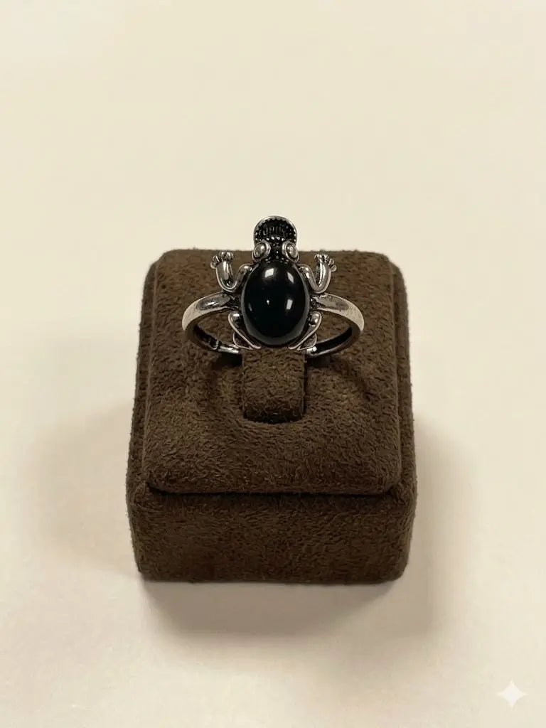Handmade Natural Stone Gemstone Rings With Copper & Silver, Stone Size 8*10mm, Vin-New-Rin20