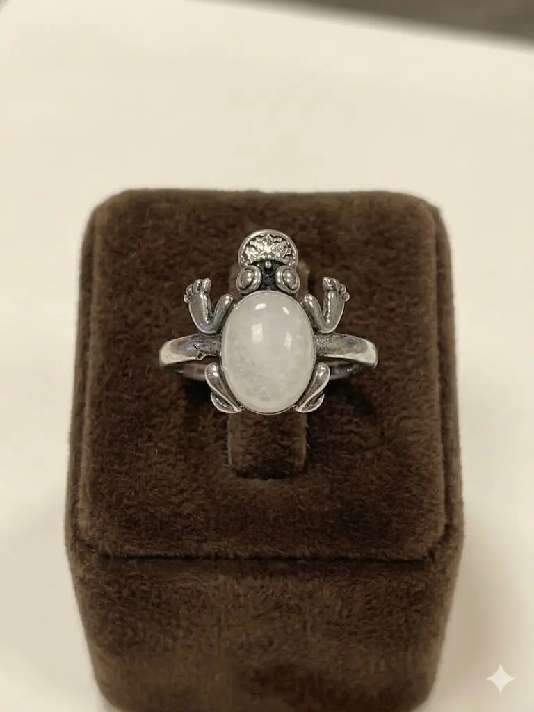 Handmade Natural Stone Gemstone Rings With Copper & Silver, Stone Size 8*10mm, Vin-New-Rin20