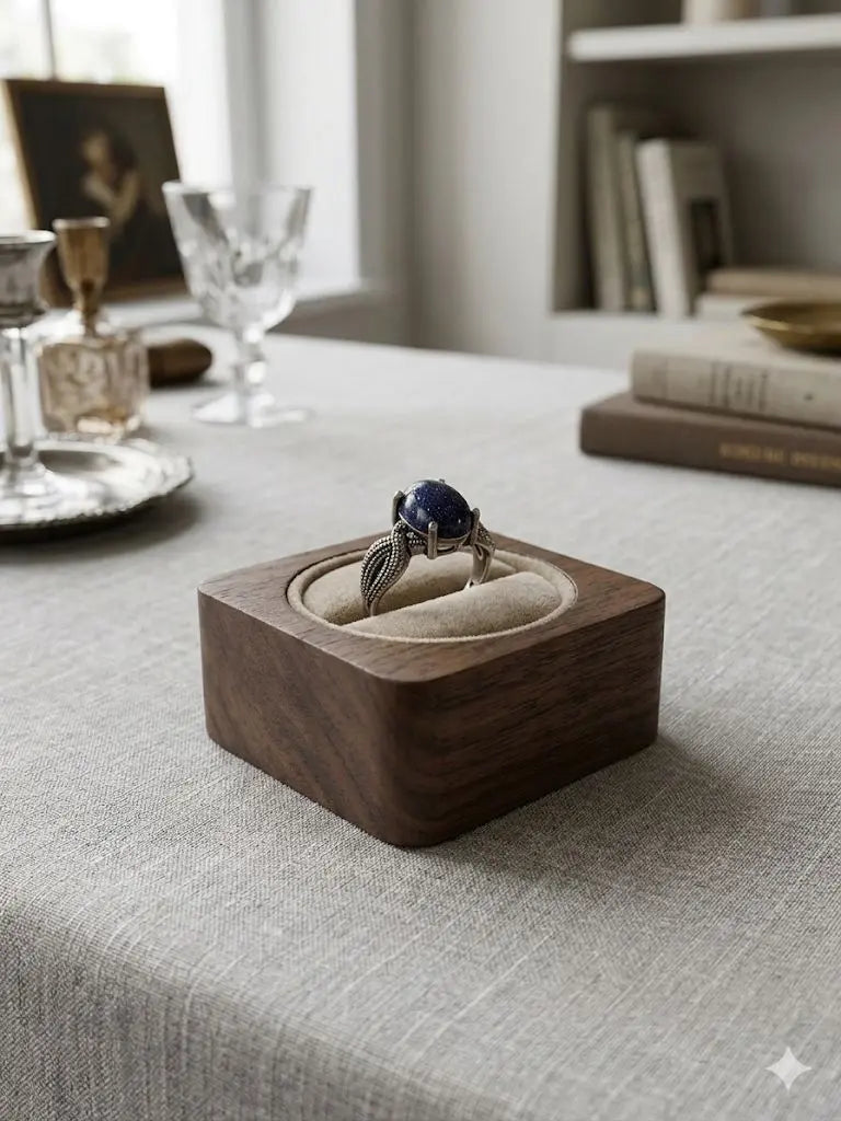 Handmade Natural Stone Gemstone Rings With Copper & Silver, Stone Size 8*10mm, Vin-New-Rin82