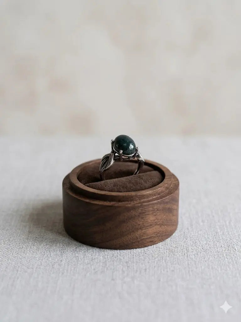 Handmade Natural Stone Gemstone Rings With Copper & Silver, Stone Size 8*10mm, Vin-New-Rin83