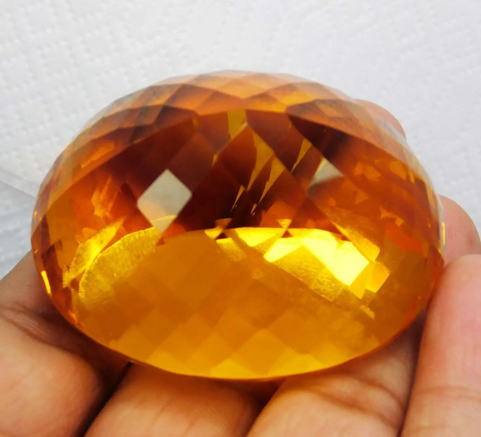 Huge 463.35 Ct Natural Yellow Topaz Oval Cut Certified Loose Gemstone Brazil ABC Jewelery