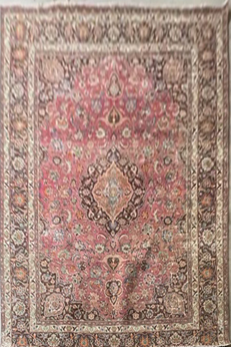 One Of The Kind Hand Knotted Persian Rug 10'11" x 8'6" R15472