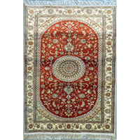 Hand Made Turkish Silk design rugs size 5' x 3' Abc-Silk-TK003