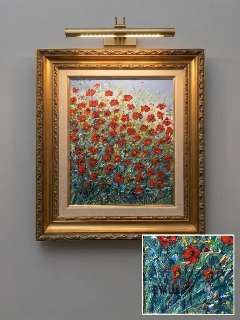 Impressionist Poppy Field in Bloom