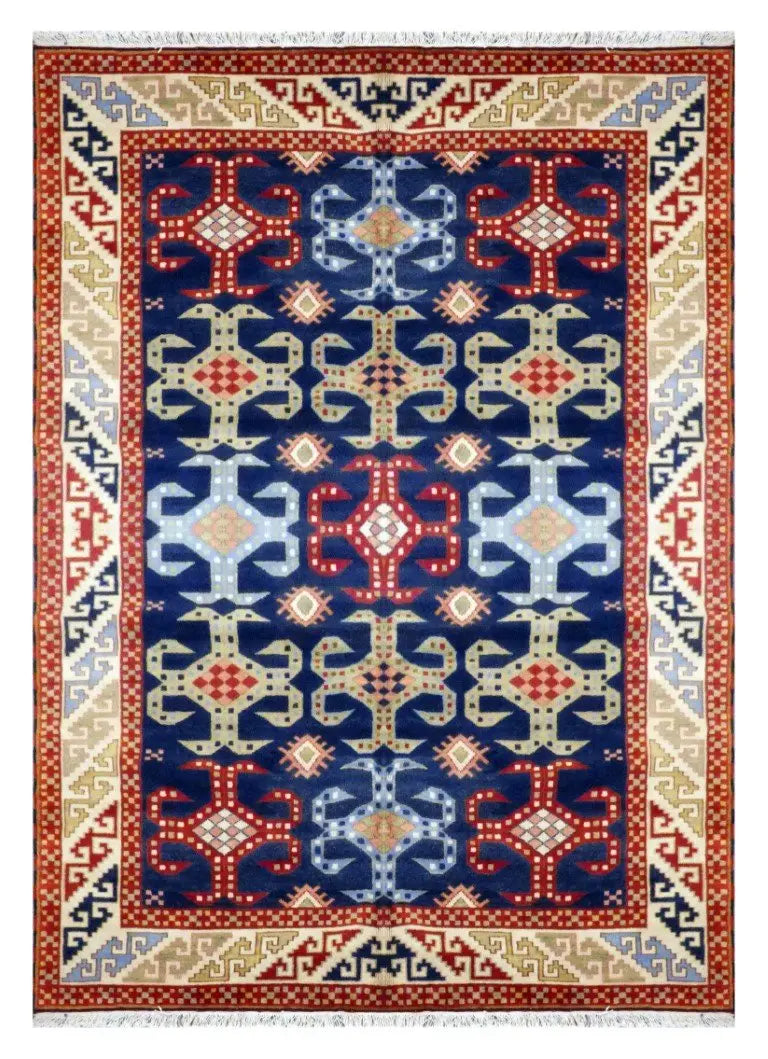 Indian Hand-Knotted Rug 10' X 6'9"