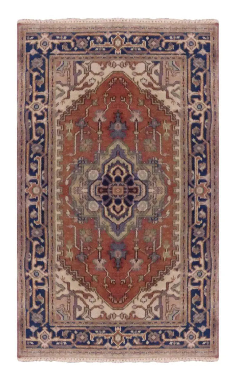 Indian Hand-Knotted Rug 5' X 3'